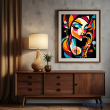 Load image into Gallery viewer, Bold Abstract Sax Lady