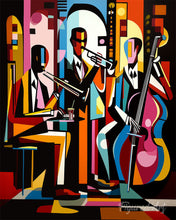 Load image into Gallery viewer, Paint by numbers kit for adults Bold Abstract Jazz Band Figured'Art UK