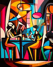 Load image into Gallery viewer, Paint by numbers kit for adults Bold Abstract Jazz Bar Figured'Art UK