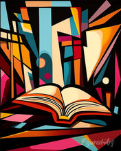 Load image into Gallery viewer, Paint by numbers kit for adults Bold Abstract Library Figured'Art UK