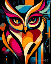 Load image into Gallery viewer, Paint by numbers kit for adults Bold Abstract Owl Figured'Art UK