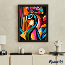 Load image into Gallery viewer, Bold Abstract Peacock 1