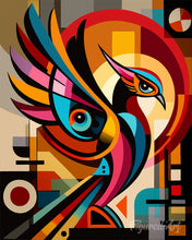 Load image into Gallery viewer, Paint by numbers kit for adults Bold Abstract Phoenix Figured'Art UK
