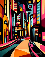 Load image into Gallery viewer, Paint by numbers kit for adults Bold Abstract Urban Street Figured'Art UK