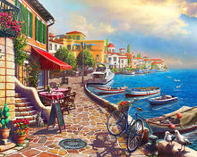 Load image into Gallery viewer, Paint by numbers kit for adults Mediterranean Morning Walk Figured'Art UK
