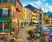 Load image into Gallery viewer, Paint by numbers kit for adults Sunny Day by the Harbor Figured'Art UK