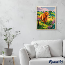Load image into Gallery viewer, Highland Cow Countryside