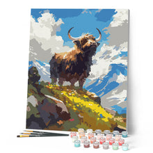 Load image into Gallery viewer, Highland Cow Alpine View