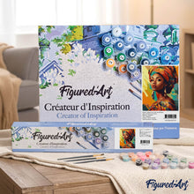 Load image into Gallery viewer, Woman with Colorful Headwrap