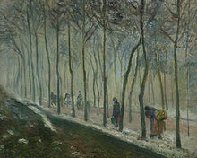 Load image into Gallery viewer, Paint by numbers kit for adults The Road, Snow Effect, 1879 - Pissarro Figured'Art UK