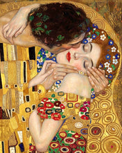 Load image into Gallery viewer, Paint by numbers kit for adults The Kiss - Reimagined Figured'Art UK