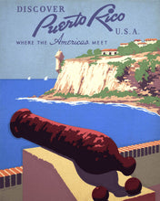 Load image into Gallery viewer, Paint by numbers kit for adults Puerto Rico Vintage Poster Figured'Art UK