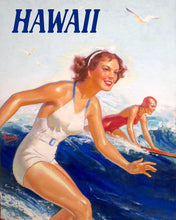 Load image into Gallery viewer, Paint by numbers kit for adults Hawaii Surf Girls Figured'Art UK