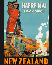 Load image into Gallery viewer, Paint by numbers kit for adults New Zealand Vintage Poster Figured'Art UK