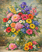 Load image into Gallery viewer, Paint by numbers kit for adults Colorful Wildflower Vase Figured'Art UK