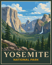 Load image into Gallery viewer, Paint by numbers kit for adults Yosemite National Park - California Figured'Art UK