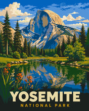 Load image into Gallery viewer, Paint by numbers kit for adults Yosemite National Park, Half Dome - California Figured'Art UK