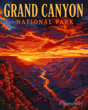 Load image into Gallery viewer, Paint by numbers kit for adults Grand Canyon National Park, Desert Cliffs - Arizona Figured'Art UK