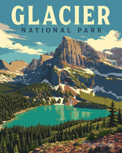Load image into Gallery viewer, Paint by numbers kit for adults Glacier National Park - Montana Figured'Art UK