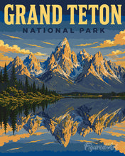 Load image into Gallery viewer, Paint by numbers kit for adults Grand Teton National Park - Wyoming Figured'Art UK