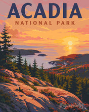 Load image into Gallery viewer, Paint by numbers kit for adults Acadia National Park - Maine Figured'Art UK