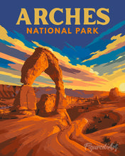 Load image into Gallery viewer, Paint by numbers kit for adults Arches National Park - Utah Figured'Art UK
