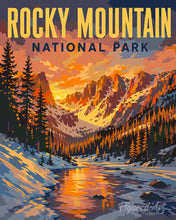 Load image into Gallery viewer, Paint by numbers kit for adults Rocky Mountain National Park - Colorado Figured'Art UK