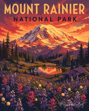 Load image into Gallery viewer, Paint by numbers kit for adults Mount Rainier National Park - Washington Figured'Art UK