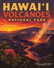 Load image into Gallery viewer, Paint by numbers kit for adults Hawaiʻi Volcanoes National Park Figured'Art UK