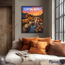Load image into Gallery viewer, Travel Poster Floating Market