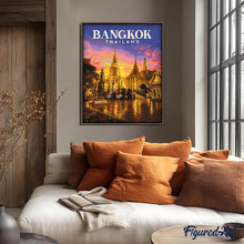 Load image into Gallery viewer, Travel Poster Bangkok, Temple of the Emerald Buddha