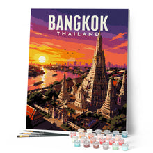 Load image into Gallery viewer, Travel Poster Bangkok, Temple of Dawn