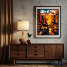 Load image into Gallery viewer, Travel Poster Bangkok, Chinatown Street