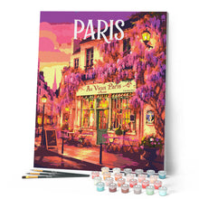 Load image into Gallery viewer, Travel Poster Paris, Wisteria Café