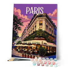 Load image into Gallery viewer, Travel Poster Paris, Café de Flore