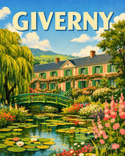 Load image into Gallery viewer, Paint by numbers kit for adults Travel Poster Giverny Figured'Art UK