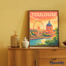 Load image into Gallery viewer, Travel Poster Toulouse, Ferris Wheel