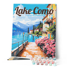 Load image into Gallery viewer, Travel Poster Lake Como Promenade