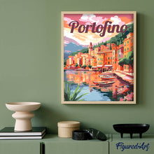 Load image into Gallery viewer, Travel Poster Portofino Harbor