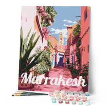Load image into Gallery viewer, Travel Poster Marrakech Old Town