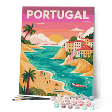 Load image into Gallery viewer, Travel Poster Portugal Ocean Coast