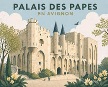 Load image into Gallery viewer, Paint by numbers kit for adults Palace of the Popes, Avignon Figured'Art UK