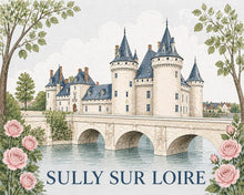 Load image into Gallery viewer, Paint by numbers kit for adults Sully-sur-Loire Castle Figured'Art UK