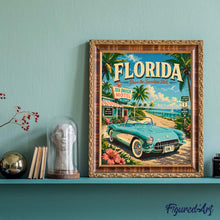 Load image into Gallery viewer, Florida Vintage Poster - Drive the Sunshine State