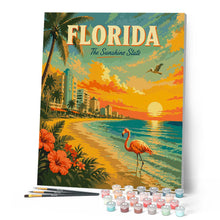 Load image into Gallery viewer, Florida Vintage Poster - The Sunshine State