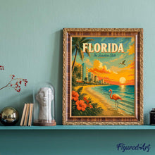 Load image into Gallery viewer, Florida Vintage Poster - The Sunshine State