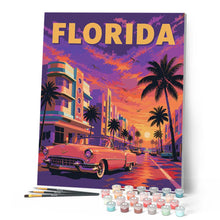 Load image into Gallery viewer, Florida’s Violet Sky Vintage Poster