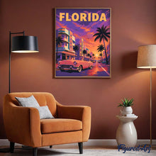 Load image into Gallery viewer, Florida’s Violet Sky Vintage Poster
