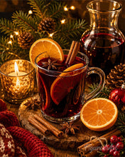 Load image into Gallery viewer, Paint by numbers kit for adults Christmas Mulled Wine Figured'Art UK