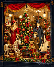 Load image into Gallery viewer, Paint by numbers kit for adults Christmas Toy Shop Figured'Art UK